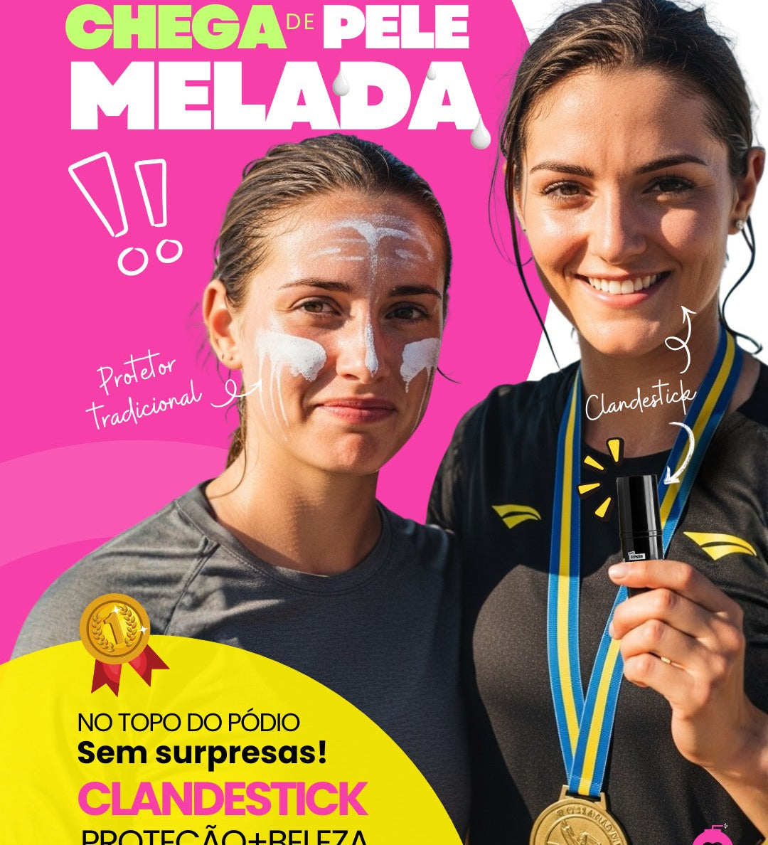 🥵 Chega de pele melada: vai de ClandeStick, bebê!